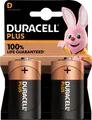 DURA PLUS D2 - Duracell Plus, Alkaline Batterie, D (Mono), 2er-Pack