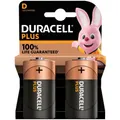 Duracell Plus 100% LR20 Mono D Batterie Alkaline Batterie (2er Blister)