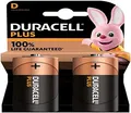 Duracell Plus D Mono LR20, 1.5V Alkaline Batterie, MN1300 TORCIA, 2er-Pack