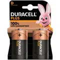 DURACELL Batterien PLUS Alkali-Mangan Mono D 1,5 V, 2 St.