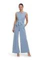 Vera Mont Damen Jumpsuit mit weitem Bein Light Steel Blue,46
