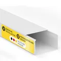 tktrading24 Kabelkanal aus hochwertigem PVC weiß Kabelleiste 2m - 1 Stück - 100x60mm