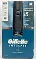 Gillette Intimate Trimmer i5 Bodygroomer Herren Nass/Trocken 3 Aufsätze 100min
