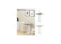 VICCO Esstisch Repose Küchentisch Esszimmer Tisch Säulentisch weiß beton 65x65 cm