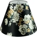 konisch Lampenschirm Stehlampe Shabby Blume Baumwolle E14/E27 S=UØ 20cm