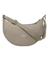 LARKSON Crossbody Bag Damen & Herren Grau - Solveig Medium - Umhängetasche im Halbmond Style - Halbrunde Schultertasche - Moon Bag Design - Wasserabweisend