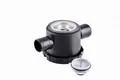 RK Reich Siphon mit Edelstahlsieb für Abwassersystem, 33mm, 2 Zugänge