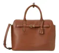Marc O'Polo Handtasche Umhängetasche Gigi Shopper Dark Cognac braun