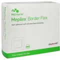 MEPILEX Border Flex Schaumverb.haftend 7,5x7,5 cm 10 St Verband