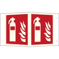 Brandschutzschild Feuerlöscher Aluminium (B x H) 150 mm x 150 mm ISO 7010 1 St.