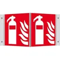 Fp - Safetymarking Brandschutzschild Alu B150xh150 Mm Winkel Feuerlöscher Langnachleuchtend