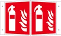 SafetyMarking Brandschutzschild Feuerlöscher 26 cm x 15 cm