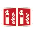 Brandschutzschild Feuerlöscher Aluminium (B x H) 150 mm x 150 mm ISO 7010 1 St.