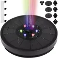 Gardlov Gartenbrunnen LED Solar Brunnen Garten, 16 cm Breite, (Spar-Set, 17 tlg., dekorativ langlebig), 2 Betriebsarten: Tagesversion & Nachtversion