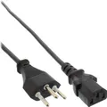 InLine Netzkabel, Netzstecker Schweiz auf Kaltgerätestecker C13, 1,0m (16651R)