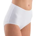 HERMKO Taillenslip 1150 (Pack, 5er) Maxi-Slip, Basic, 100 % Bio-Baumwolle, elast. Abschluss, Feinripp weiß 40/42 (M)
