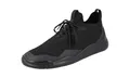 Prada Herren Schwarz Stoff Sneaker 4E3536 44 EU/UK 10