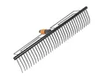 Fiskars Rasenrechen mit 35 Zinken, Werkzeugkopf, Breite: 57 cm, Gehärtete Stahlzinken, Schwarz, QuikFit, 1000656
