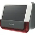 Buderus Bosch Smart Home Außensirene, Solar-Alarmsirene mit 100 dB, LED-Blinklicht