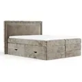 Maison de Reve Boxspringbett, Beige, Kunststoff, Buche, Kiefer, H3, Höhe ca. 37 cm, 180x200 cm, Oeko-Tex® Standard 100, FSC 100%, Made in EU, Schlafzimmer, Betten, Boxspringbetten