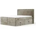 maison de rêve Boxspringbett mit Stauraum   ¦ beige ¦ Maße (cm): B: 207 H: 123