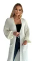 Mississhop Longstrickjacke Cardigan Longstrickjacke extra lange Strickjacke M. 384