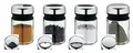 WMF Depot Gewürzstreuer 4 er Set mit 4 Einsätze Drehdeckel Edelstahl Glas 100 ml