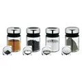 WMF Depot Gewürzstreuer 4 er Set mit 4 Einsätze Drehdeckel Edelstahl Glas 100 m