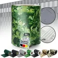 casa pura PVC Sichtschutzstreifen | Für Gittermatten-Zäune | Buchsbaum-Optik | 19 x 35 m