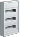 Hager VA36CN Volta Kleinverteiler, Aufputz, 3-reihig, 36 PLE, IP30, ohne Tür, we