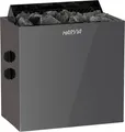 Harvia Qubic BlackSteel BQ90 9 kW finnischer Saunaofen mit integrierte Steuerung