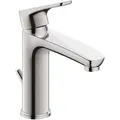Duravit B.1 Einhebel-Waschtischmischer M mit Zugstangen-Ablaufgarnitur B11020001010, Badarmaturen, chrom