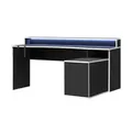 Gamingtisch  Zocker 9 , schwarz , Maße (cm): B: 200 H: 91,1 T: 125.4