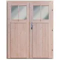 Karibu Zusatztür für Holz-Gartenhaus Kristiansund inkl. aller Beschläge Natur
