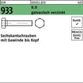 200er PACK(Stk)  000933081000060080 Sechskantschraube DIN 933 VG M 6 x 80 8.8 ga
