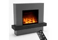 GLOW FIRE Elektrokamin PANDORA LED Kamin mit Heizung, Standkamin, Elektrischer Kamin mit 3-fach Farbwechsler und Knisterfunktion