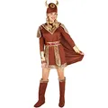dressforfun Frauenkostüm Wikingerchefin | inkl. Gürtel + Wikinger Hut und Stiefel - und Armstulpen (XXL | Nr. 301358)