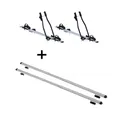 VDP Dachträger (Für Ihren Alfa Romeo 156 Sportwagon (5Türer) 00-05, Fahrradträger und Dachträger im Set), 2x Fahrradträger SAGITTAR + Dachträger RAPID kompatibel mit Alfa Romeo 156 Sportwagon (5Türer) 00-05