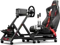Next Level Racing GTTRACK - Rennsitz - 150 kg - 120 cm - 210 cm - Schwarz - Rot - Gummi (NLR-S009)