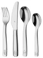 Kinderbesteck-Set - Cromargan Edelstahl 18/10 - Tiermotiven - 4-teilig