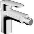 hansgrohe Bidet-Armatur Vernis Blend, verchromt, mit Ablaufgarnitur & Zugstange, aus Messing