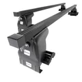 Stahl Dachträger für Mazda 2 Hatchback (2003-2007) O schwarz ohne Montagelemente