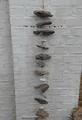 Treibholz-Girlande mit großen Treibholzstücken u. Steinen. Maritime Deko 100 cm