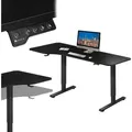 Höhenverstellbarer Schreibtisch 160x75cm - Elektrisch Stufenlos Verstellbar Bürotisch Sitz- & Stehtisch Speicherplatz Memory-funktion - Schwarz - Juskys