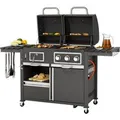 tepro Kohle-Gas-Grill »Toronto Kombi«, 8,7 kW Leistung, 3 Edelstahlbrenner, 2 Ablagen