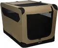 Amazon Basics Hundekäfig, weich, faltbar, 91 x 61 x 61 cm, Hellbraun