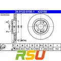 2x ATE Bremsscheibe 24.0122-0150.1 Höhe 36,7 mm Bremsscheibenart belüftet