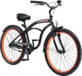 BIKESTAR Kinder Fahrrad ab 9 Jahre | 24 Zoll Cruiser Kinderrad | Schwarz