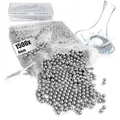 com-four® 1500x Edelstahl Reinigungsperlen mit Box – Reinigungskugeln für Flaschen, Weindekanter, Isolierkannen & Thermobecher – rostfrei & wiederverwendbar (1 Stück (1500 4mm))