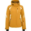 Bergson Skijacke SNOWTASTIC Damen Skijacke, wattiert, 20000mm Wassersäule, Normalgrößen, gold normal | 36